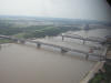 (5091) Mississippi River from the Arch observation deck.