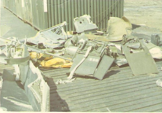 (012) Wreckage from Pelican 955, crashed into the sea on November 29, 1967